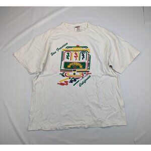 VTG Single Stitch San Francisco Mens Xlarge T shirt Cable Car Graphic Y2K Tee